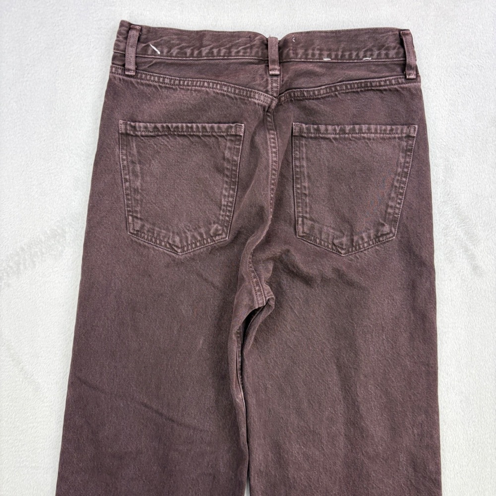 AGOLDE Jeans Womens 26x28 Brown Wide Leg High Rise Relaxed Denim Baggy - Picture 5 of 13